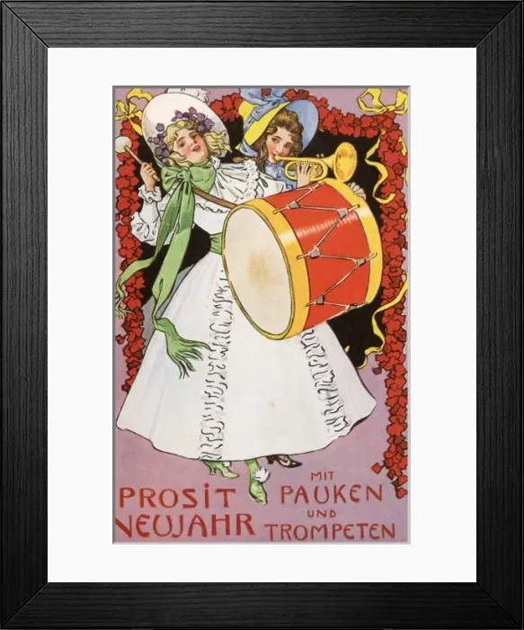 Framed Print : New Year Greetings card Framed Print : New Year Greetings card