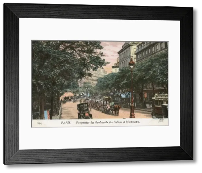 Framed Print : Paris, France - Boulevard des Italiens Framed Print : Paris, France - Boulevard des Italiens
