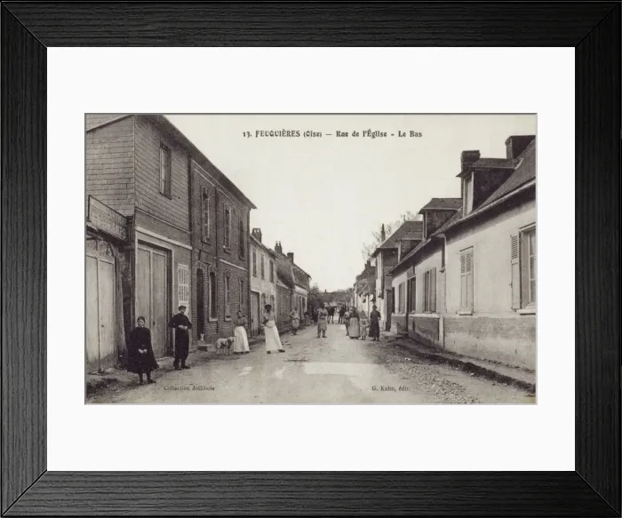 Framed Print : Feuquieres, France (Oise) - Church Road Framed Print : Feuquieres, France (Oise) - Church Road