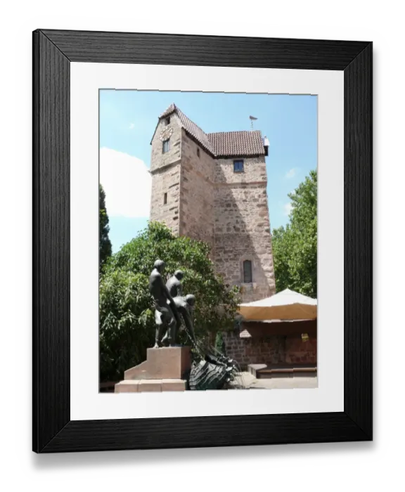 Framed Print : Watch tower, Eberbach, Baden Wurttemberg, Germany Framed Print : Watch tower, Eberbach, Baden Wurttemberg, Germany