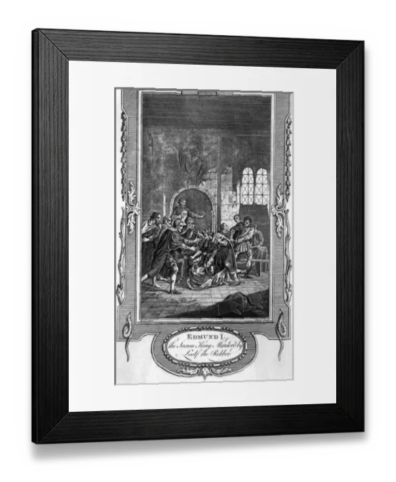 Framed Print : Edmund I murdered by Leofa Framed Print : Edmund I murdered by Leofa
