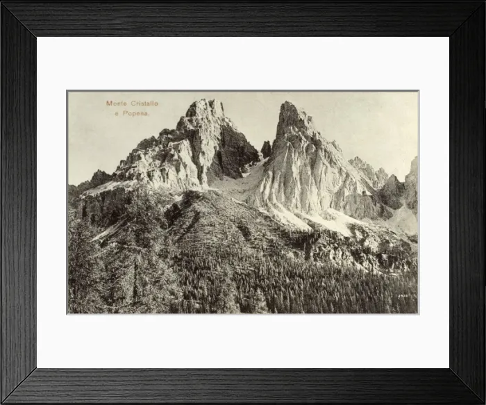 Framed Print : Monte Cristallo and Popena, Tyrol, Italy Framed Print : Monte Cristallo and Popena, Tyrol, Italy