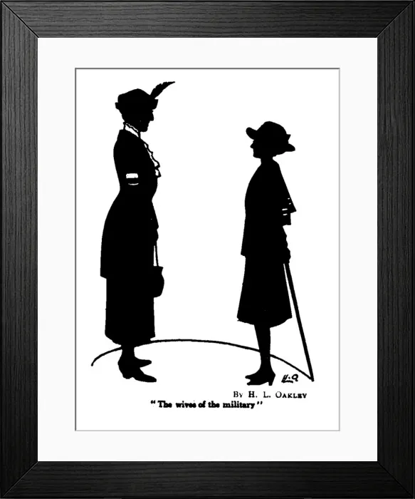 Framed Print : The wives of the military Framed Print : The wives of the military