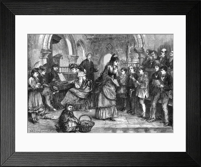 Framed Print : Village choir practice Framed Print : Village choir practice