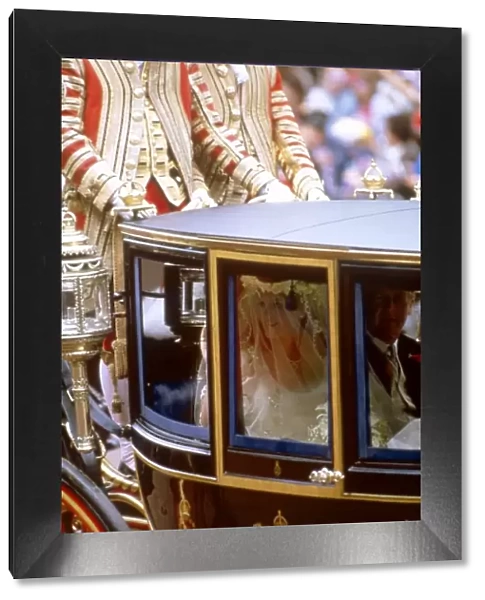 Royal Wedding 1986 - the bride on her way to the Abbey