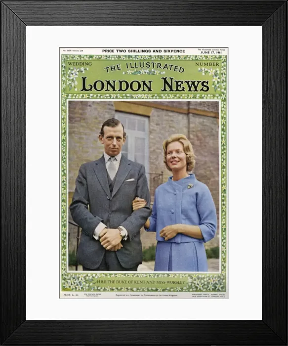 Framed Print : Royal Wedding 1961 - ILN front cover Framed Print : Royal Wedding 1961 - ILN front cover