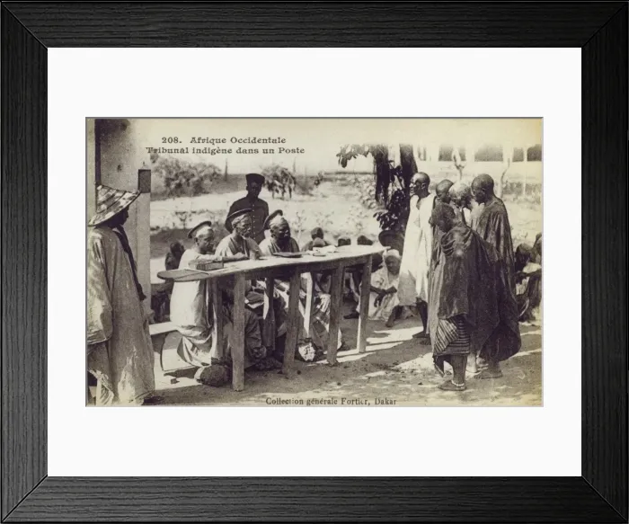 Framed Print : Native court in session - Dakar, Senegal Framed Print : Native court in session - Dakar, Senegal
