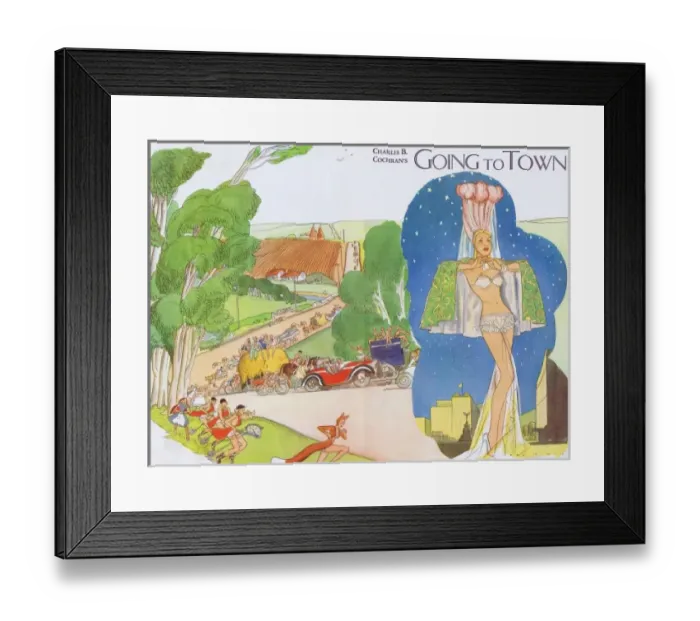 Framed Print : Programme cover for Going to Town, Trocadero Framed Print : Programme cover for Going to Town, Trocadero