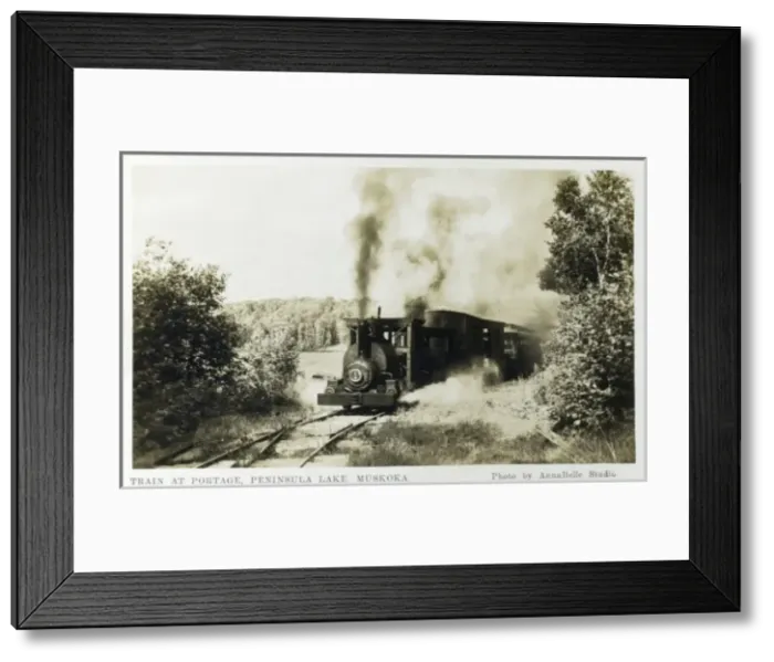 Framed Print : Train at Portage, Peninsula Lake, Muskoka (2 / 2) Framed Print : Train at Portage, Peninsula Lake, Muskoka (2 / 2)