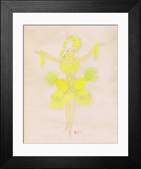 Framed Print : Costume design by Zig Framed Print : Costume design by Zig