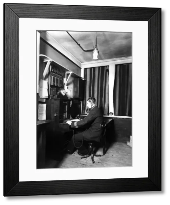 Framed Print : Metropolitan Police telephone operator Framed Print : Metropolitan Police telephone operator