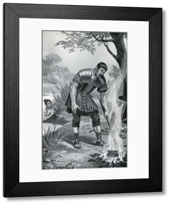 Framed Print : Roman legionary ambushed in Caledonia Framed Print : Roman legionary ambushed in Caledonia