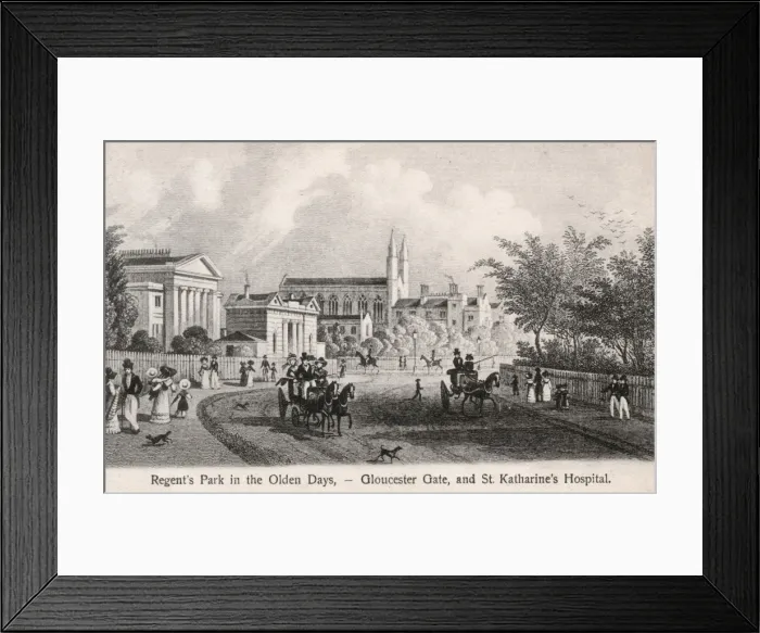Framed Print : Regents Park, London c. 1829 Framed Print : Regents Park, London c. 1829