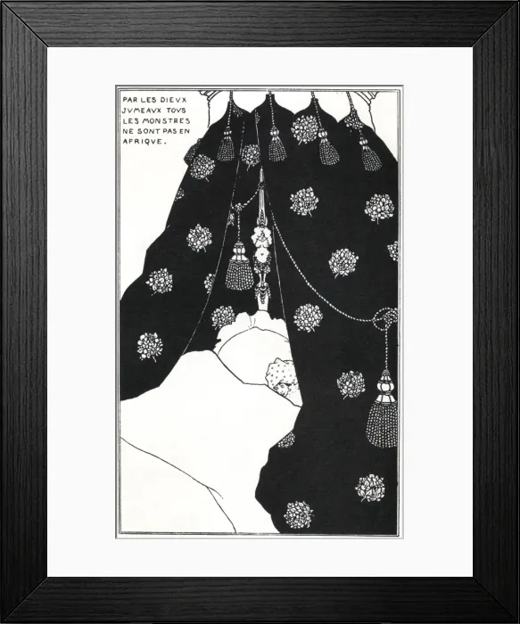 Framed Print : Portrait of the artist in bed by Aubrey Beardsley Framed Print : Portrait of the artist in bed by Aubrey Beardsley