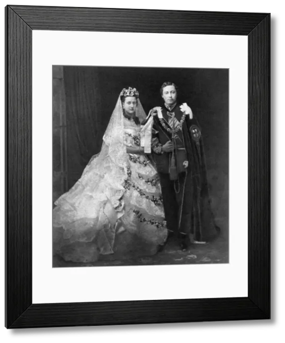 Framed Print : Royal Wedding 1863 - Prince and Princess of Wales Framed Print : Royal Wedding 1863 - Prince and Princess of Wales