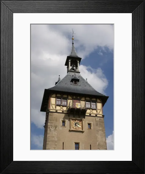 Framed Print : City tower, Marbach, Baden Wurttemberg, Germany Framed Print : City tower, Marbach, Baden Wurttemberg, Germany