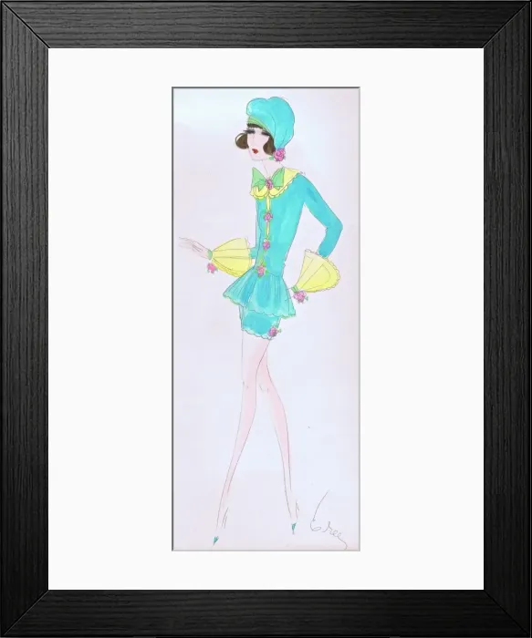 Framed Print : Costume design by Dolly Tree Framed Print : Costume design by Dolly Tree