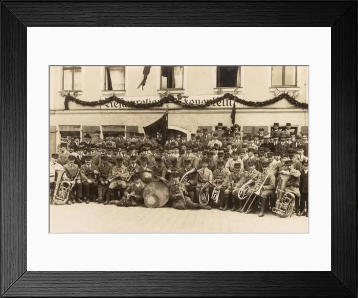 Framed Print : Large German Military band Framed Print : Large German Military band
