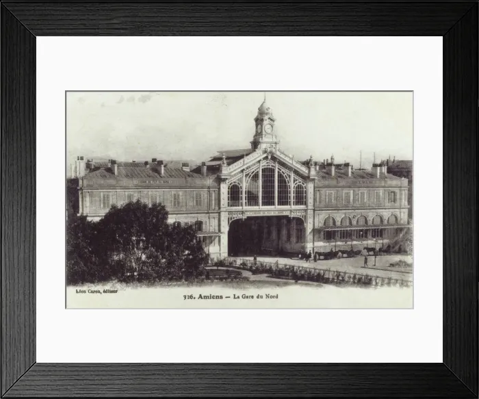 Framed Print : Amiens, France - The Gare du Nord Framed Print : Amiens, France - The Gare du Nord