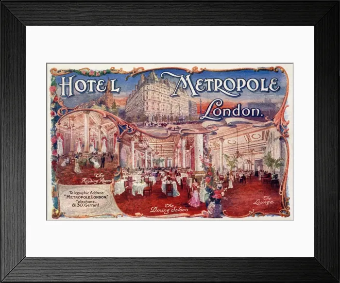 Framed Print : Hotel Metropole Framed Print : Hotel Metropole