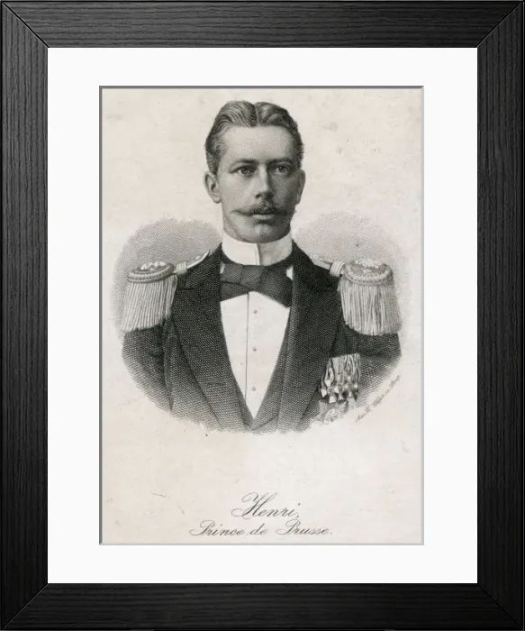 Framed Print : Prince Heinrich (Henry) of Prussia (1862-1929) Framed Print : Prince Heinrich (Henry) of Prussia (1862-1929)