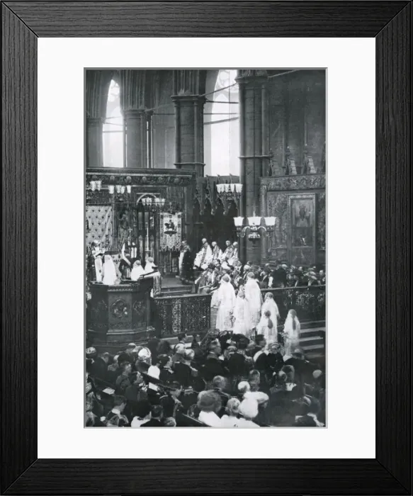 Framed Print : Wedding of Princess Mary and Viscount Lascelles, 1922 Framed Print : Wedding of Princess Mary and Viscount Lascelles, 1922