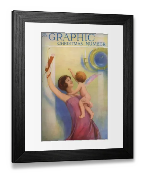 Framed Print : The Graphic Christmas Number 1925 front cover Framed Print : The Graphic Christmas Number 1925 front cover