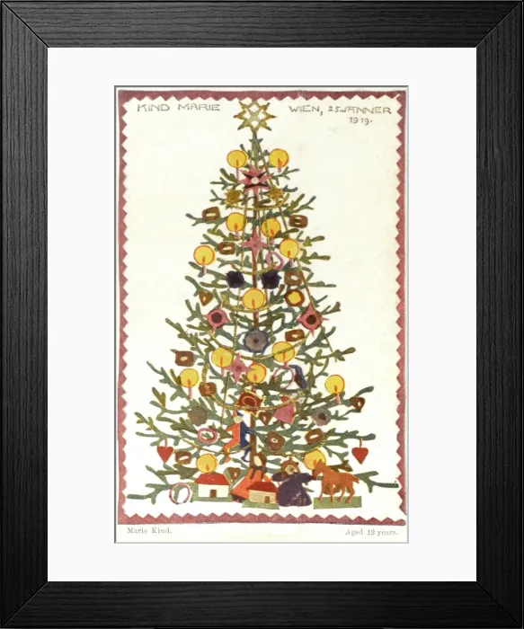 Framed Print : Christmas Tree - Paper cut-out Framed Print : Christmas Tree - Paper cut-out
