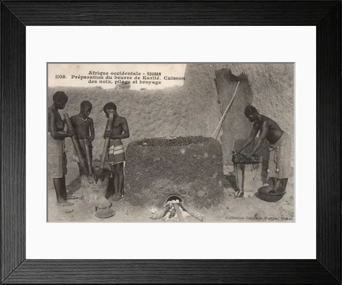 Framed Print : Senegal - Food Preparation Framed Print : Senegal - Food Preparation