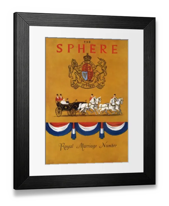 Framed Print : The Sphere Royal Marriage Number 1947 Framed Print : The Sphere Royal Marriage Number 1947