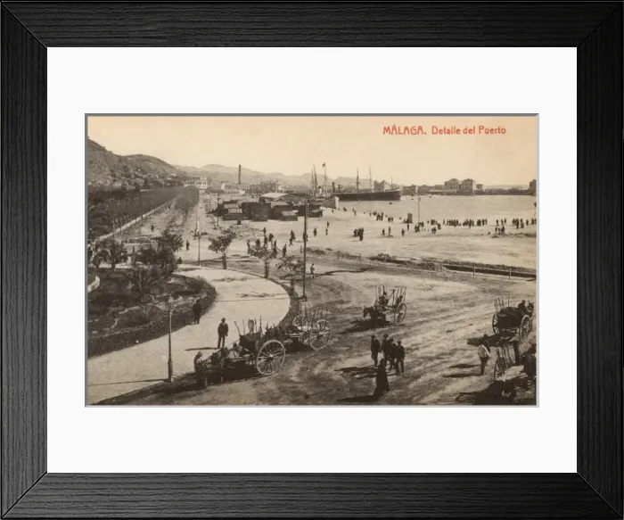 Framed Print : Malaga, Spain - View of the Port Framed Print : Malaga, Spain - View of the Port
