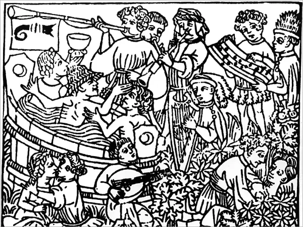 Medieval frolics: wine, women and song