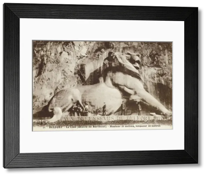 Framed Print : Bartholis Lion carving at Belfort Framed Print : Bartholis Lion carving at Belfort
