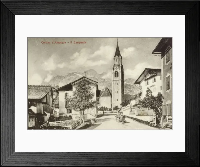 Framed Print : Ampezzo, Tyrol, Italy - The Bell Tower Framed Print : Ampezzo, Tyrol, Italy - The Bell Tower