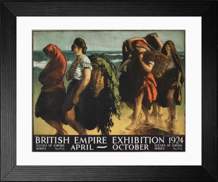 Framed Print : British Empire Exhibition Poster Framed Print : British Empire Exhibition Poster