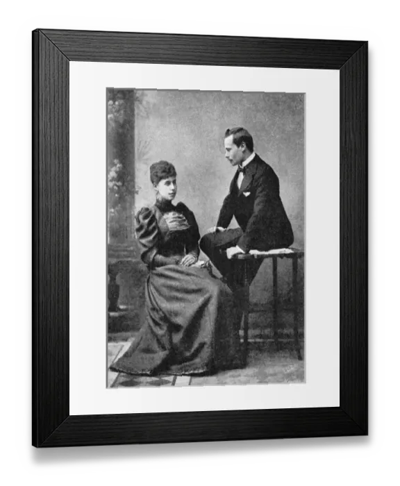 Framed Print : Princess Victoria Melita & Prince Ernst Ludwig of Hesse Framed Print : Princess Victoria Melita & Prince Ernst Ludwig of Hesse