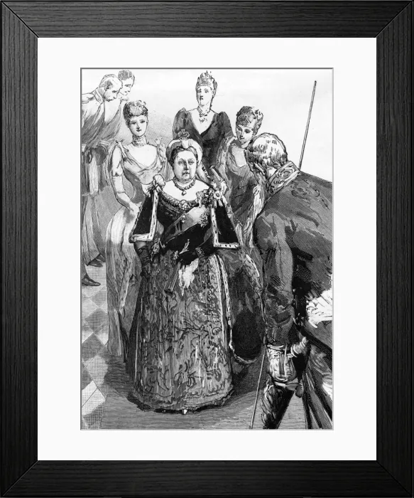 Framed Print : Royal Wedding 1891 - Arrival of Queen Victoria Framed Print : Royal Wedding 1891 - Arrival of Queen Victoria