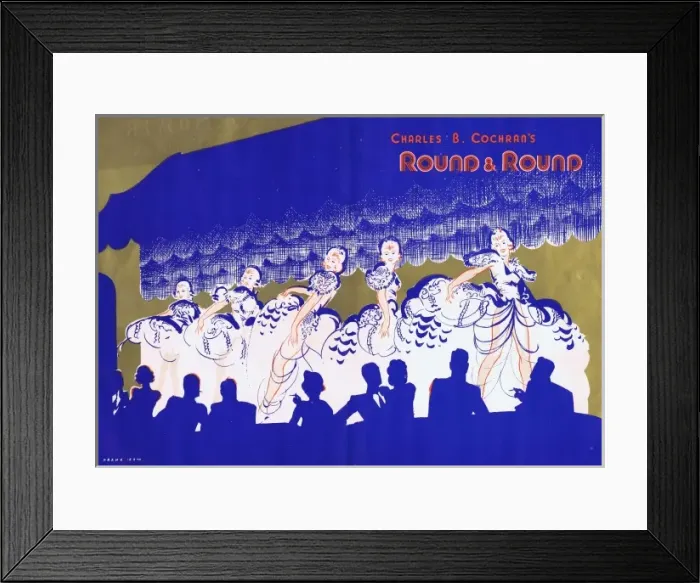 Framed Print : Programme cover for Round and Round Framed Print : Programme cover for Round and Round
