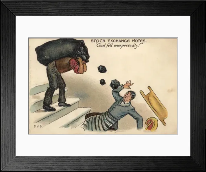 Framed Print : Stock Exchange Notes (1 / 4) - Fall of Coal Framed Print : Stock Exchange Notes (1 / 4) - Fall of Coal
