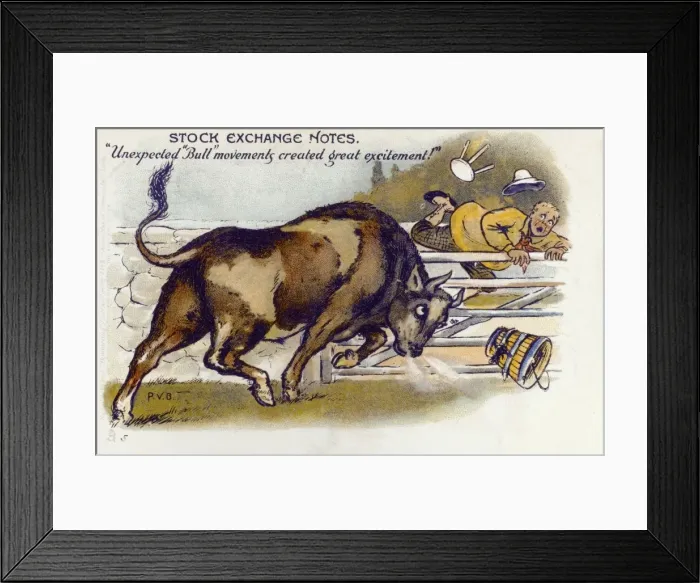Framed Print : Stock Exchange Notes (2 / 4) - Bull Market Framed Print : Stock Exchange Notes (2 / 4) - Bull Market