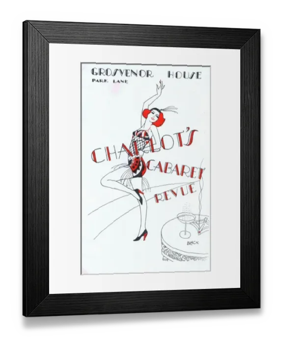 Framed Print : Programme cover for Charlots Cabaret Revue Framed Print : Programme cover for Charlots Cabaret Revue