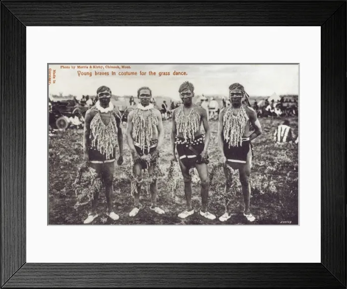 Framed Print : Chinook Grass Dance - Young Braves Framed Print : Chinook Grass Dance - Young Braves