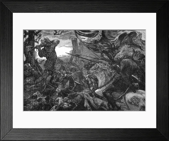 Framed Print : Harold II at the Battle of Hastings Framed Print : Harold II at the Battle of Hastings