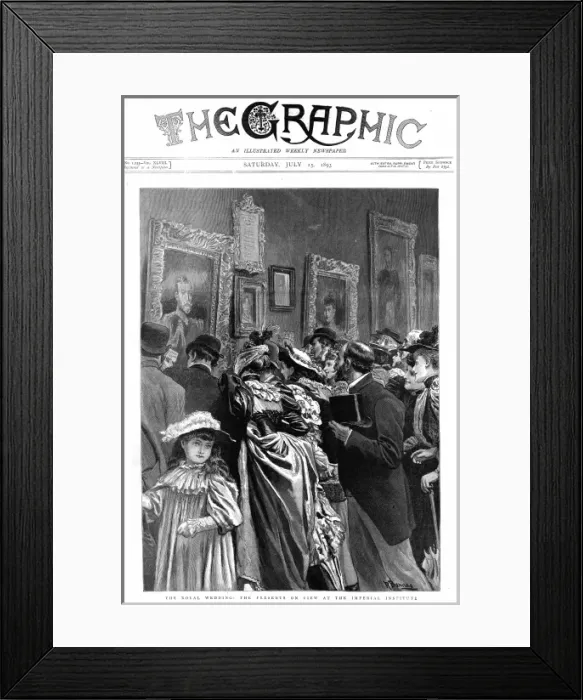 Framed Print : Royal wedding 1893 - presents displayed Framed Print : Royal wedding 1893 - presents displayed