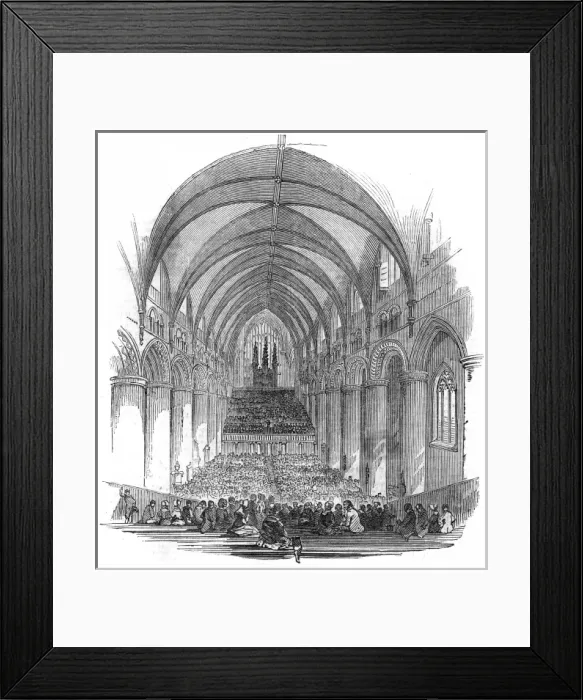 Framed Print : The Gloucester Musical Festival, 1844