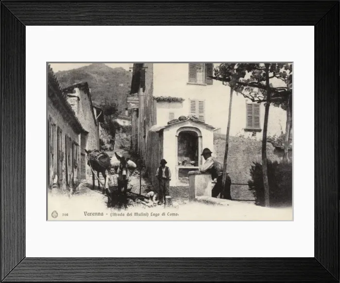 Framed Print : Varenna on the banks of Lake Como - Mulini Street Framed Print : Varenna on the banks of Lake Como - Mulini Street