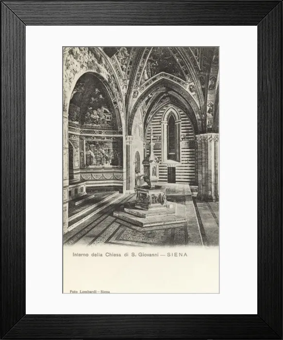 Framed Print : Siena, Italy - Battistero di San Giovanni Framed Print : Siena, Italy - Battistero di San Giovanni