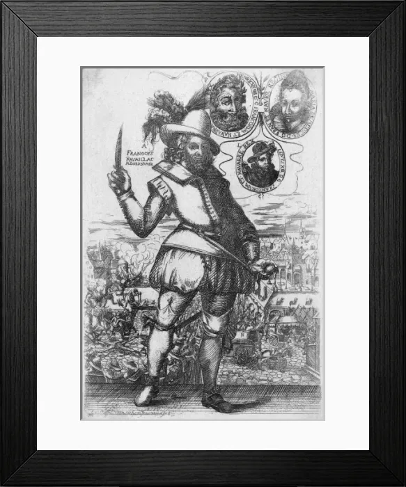 Framed Print : Francois Ravaillac, assassin of Henri IV Framed Print : Francois Ravaillac, assassin of Henri IV
