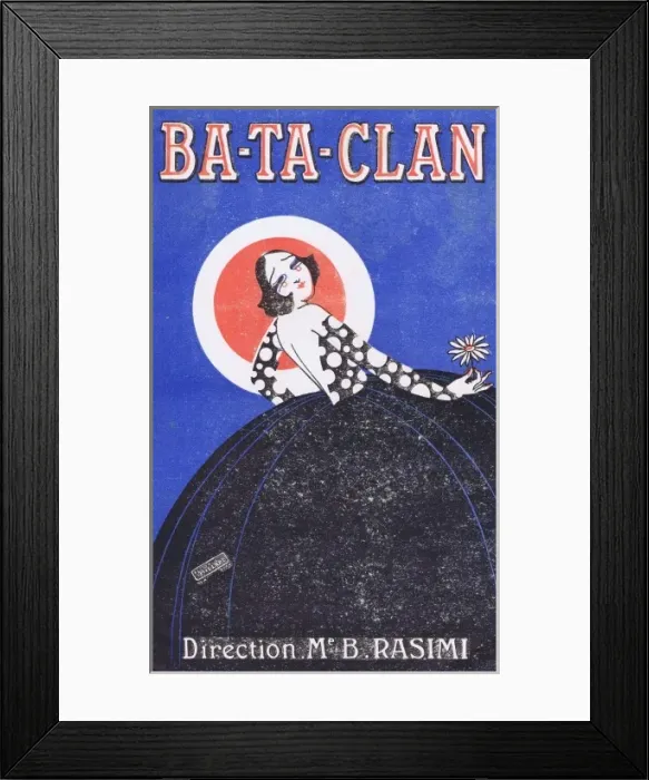 Framed Print : Programme cover for Ba-Ta-Clan Theatre Framed Print : Programme cover for Ba-Ta-Clan Theatre