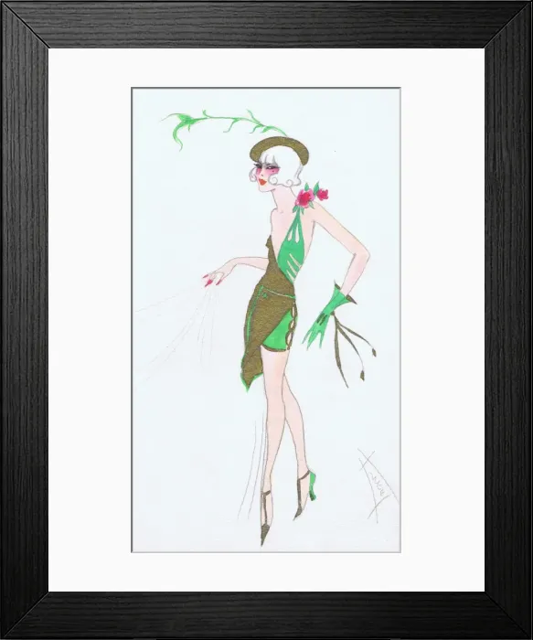 Framed Print : Costume design by Dolly Tree Framed Print : Costume design by Dolly Tree